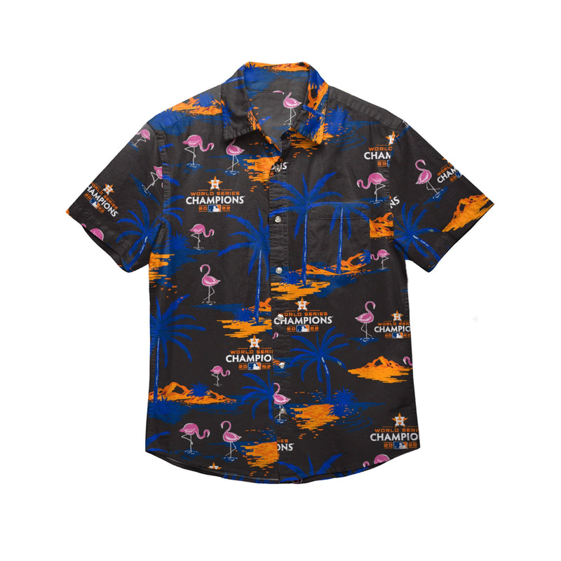 Houston Astros MLB 2022 World Series Champions Floral Button Up Shirt Houston Astros MLB 2022 World Series Champions Floral Button Up Shirt