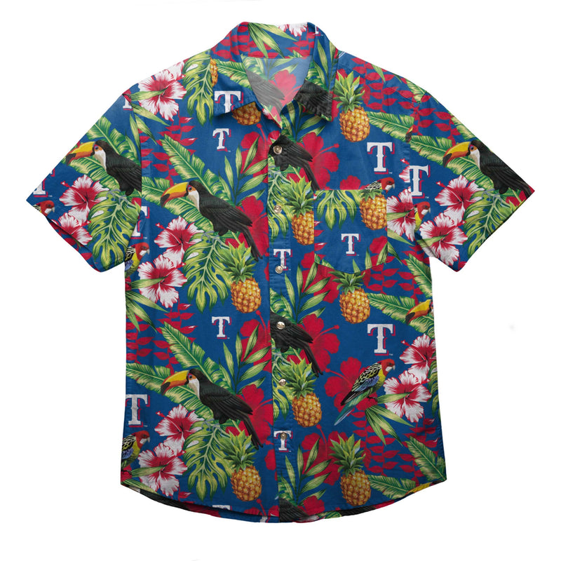 Texas Rangers MLB Flower Hawaiian Shirt For Men Women Gift For Fans