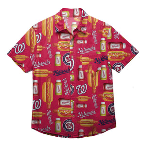 Washington Nationals MLB Mens Grill Pro Button Up Shirt