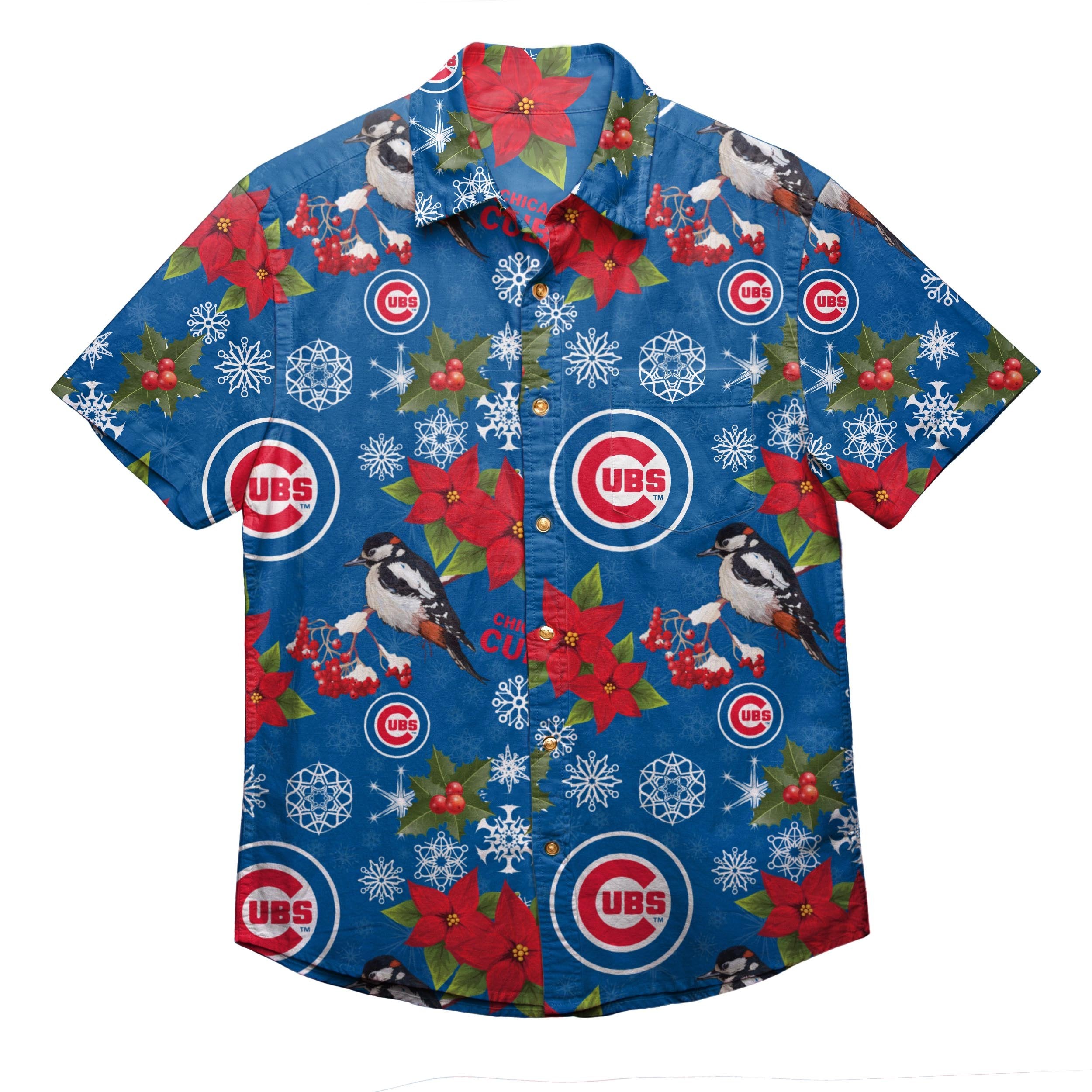 Chicago Cubs MLB Mens Mistletoe Hawaiian Shirt - Banantees