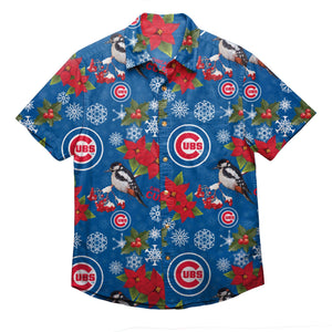 Chicago Cubs MLB Mens Mistletoe Button Up Shirt