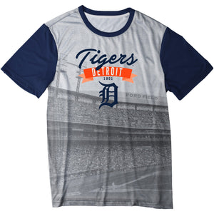 Detroit Tigers MLB Mens Outfield Photo Tee Shirt