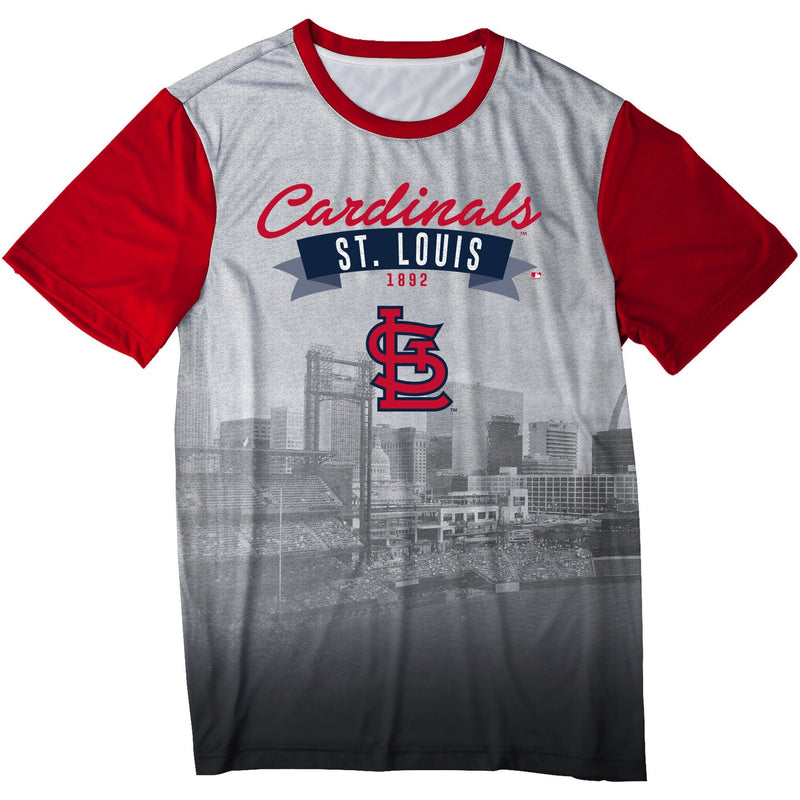 St Louis Cardinals MLB Mens Floral Button Up Shirt