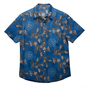 Chicago Cubs MLB Mens Pinecone Button Up Shirt