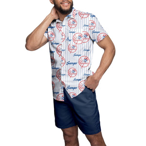 New York Yankees MLB Mens Savages Button Up Shirt