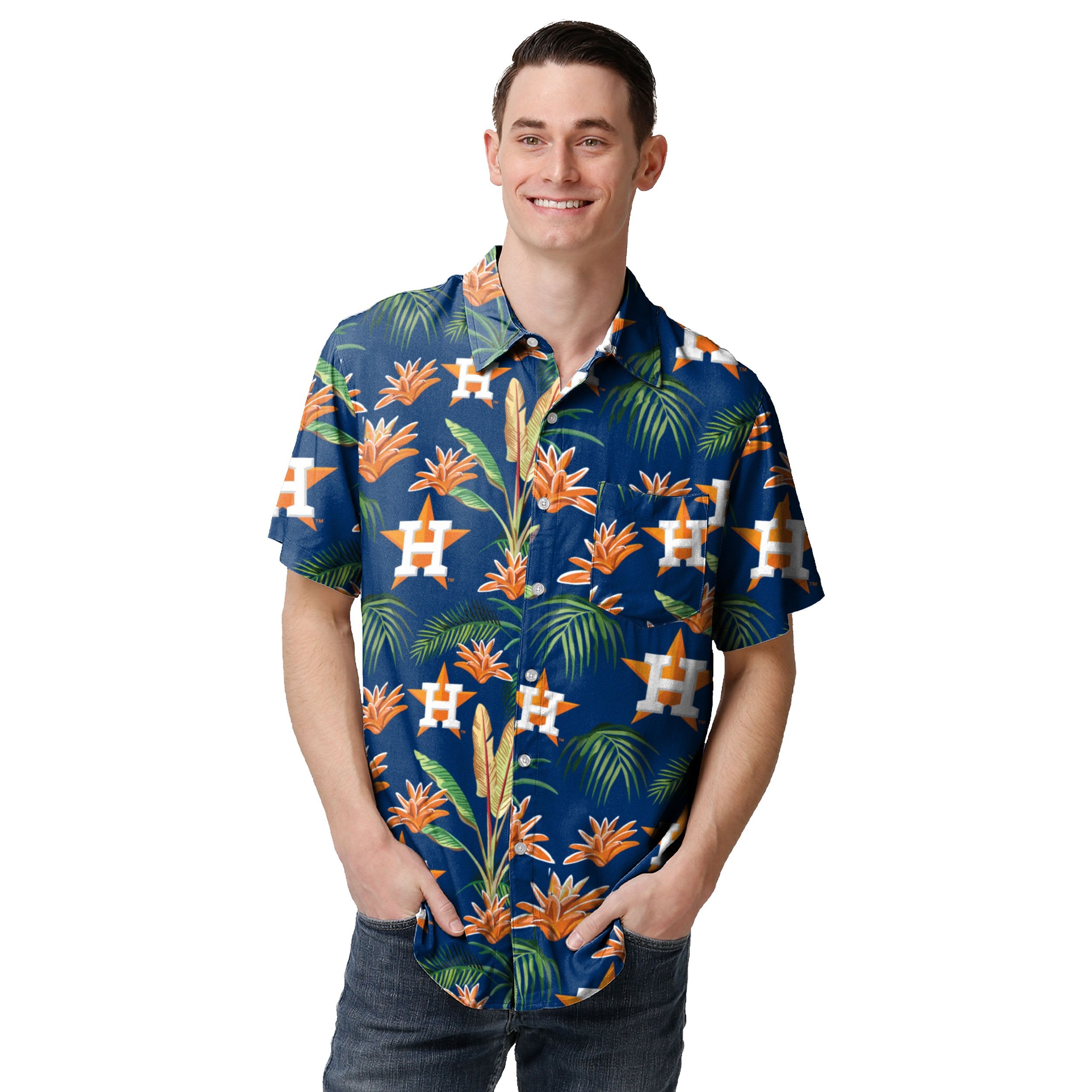 Houston Astros MLB Mens Victory Vacay Hawaiian Shirt, Houston Astros  Hawaiian Shirt