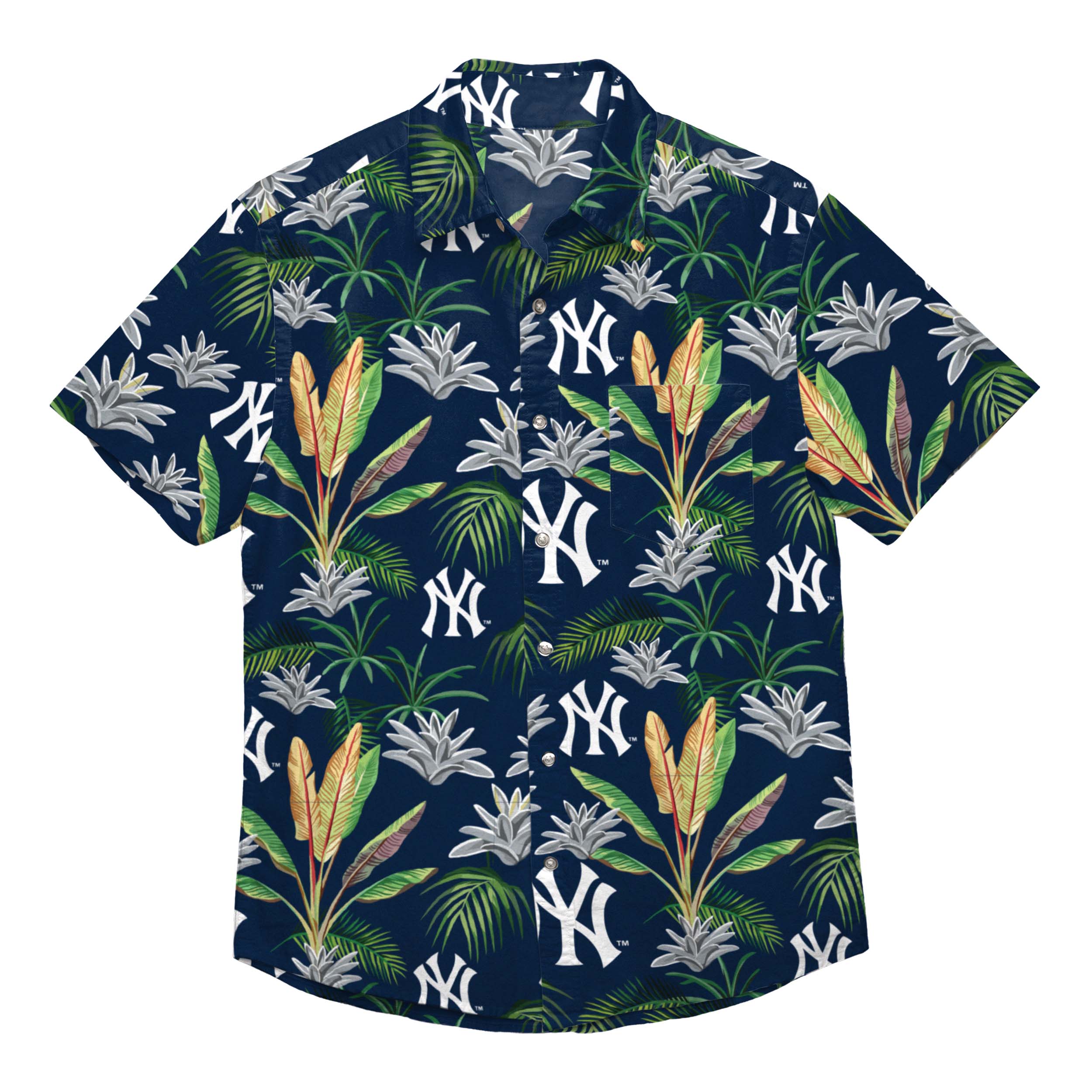 New York Yankees MLB Mens Victory Vacay Hawaiian Shirt - Banantees