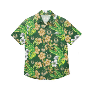 Milwaukee Bucks NBA Mens Floral Button Up Shirt