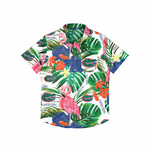 Florida Gators NCAA Mens Flamingo Button Up Shirt