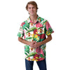 Iowa State Cyclones NCAA Mens Flamingo Button Up Shirt