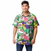 LSU Tigers NCAA Mens Flamingo Button Up Shirt