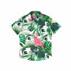 Michigan State Spartans NCAA Mens Flamingo Button Up Shirt