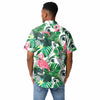 Michigan State Spartans NCAA Mens Flamingo Button Up Shirt