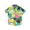 Michigan Wolverines NCAA Mens Flamingo Button Up Shirt