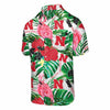 Nebraska Cornhuskers NCAA Mens Flamingo Button Up Shirt