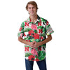 Nebraska Cornhuskers NCAA Mens Flamingo Button Up Shirt