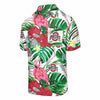 Ohio State Buckeyes NCAA Mens Flamingo Button Up Shirt