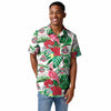 Ohio State Buckeyes NCAA Mens Flamingo Button Up Shirt