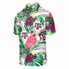 Texas A&M Aggies NCAA Mens Flamingo Button Up Shirt