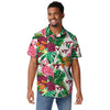 Virginia Tech Hokies NCAA Mens Flamingo Button Up Shirt