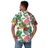 Virginia Tech Hokies NCAA Mens Flamingo Button Up Shirt