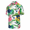 West Virginia Mountaineers NCAA Mens Flamingo Button Up Shirt