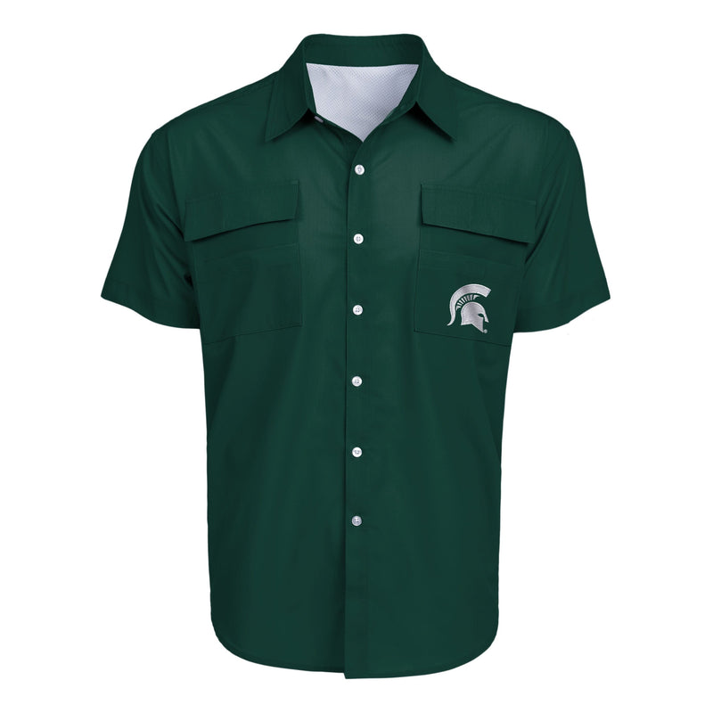 Michigan State Spartans Gone Fishing Shirt, Mens Size: L