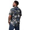 Florida Gators NCAA Mens Black Floral Button Up Shirt