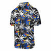 Kansas Jayhawks NCAA Mens Black Floral Button Up Shirt