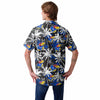 Kansas Jayhawks NCAA Mens Black Floral Button Up Shirt