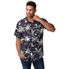 Kansas State Wildcats NCAA Mens Black Floral Button Up Shirt