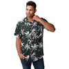 Michigan State Spartans NCAA Mens Black Floral Button Up Shirt