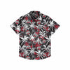 Ohio State Buckeyes NCAA Mens Black Floral Button Up Shirt