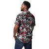 Ohio State Buckeyes NCAA Mens Black Floral Button Up Shirt