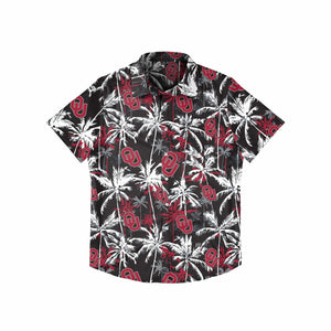 Oklahoma Sooners NCAA Mens Black Floral Button Up Shirt