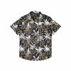 Purdue Boilermakers NCAA Mens Black Floral Button Up Shirt