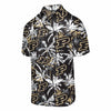 Purdue Boilermakers NCAA Mens Black Floral Button Up Shirt