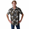 Purdue Boilermakers NCAA Mens Black Floral Button Up Shirt