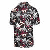 Virginia Tech Hokies NCAA Mens Black Floral Button Up Shirt