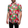 Houston Cougars NCAA Mens Floral Button Up Shirt