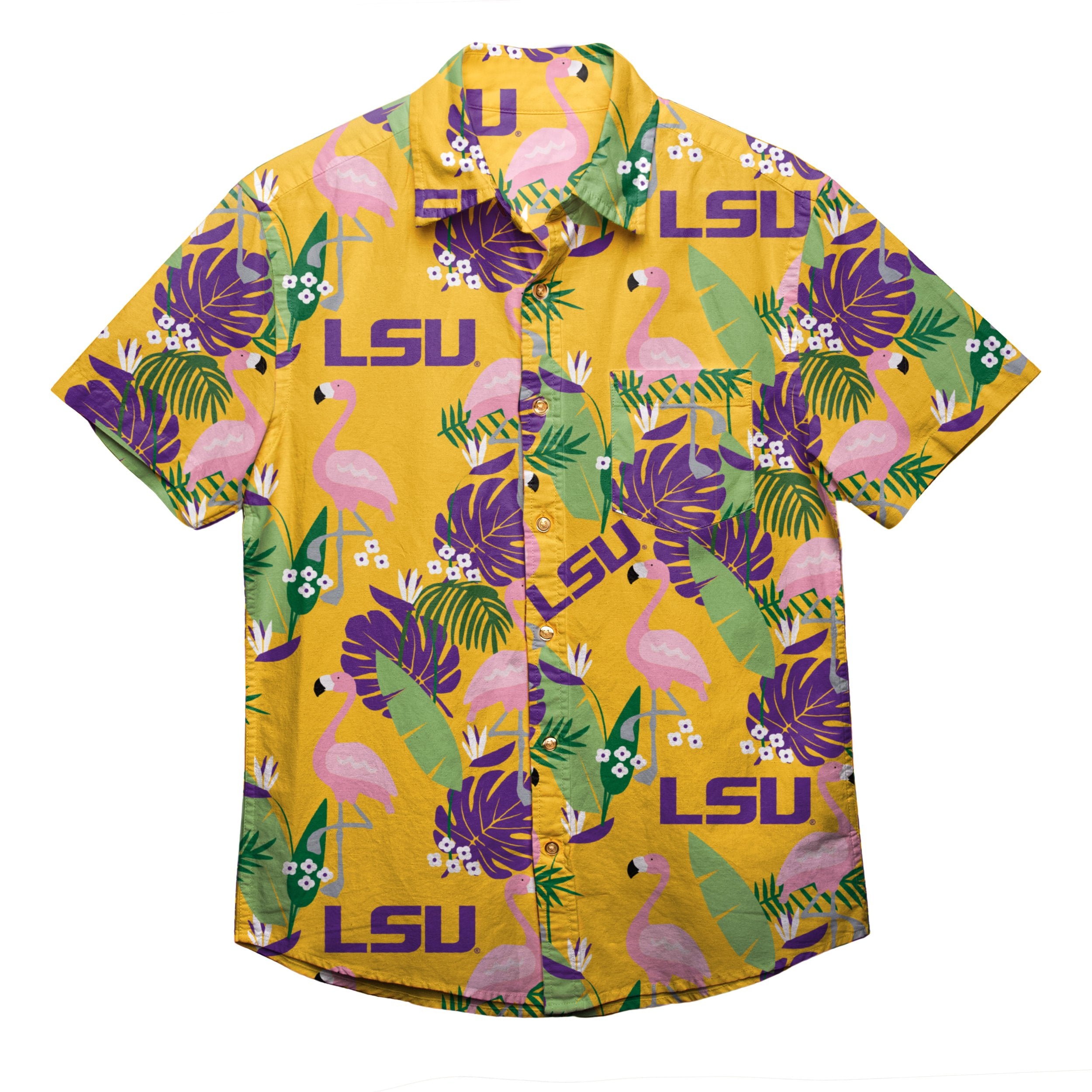 Lsu Tigers NCAA Flower Cheap Hawaiian Shirt 3D Shirt, Lsu Tigers