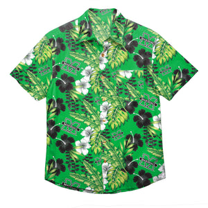 Marshall Thundering Herd NCAA Mens Floral Button Up Shirt