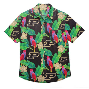 Purdue Boilermakers NCAA Mens Floral Button Up Shirt