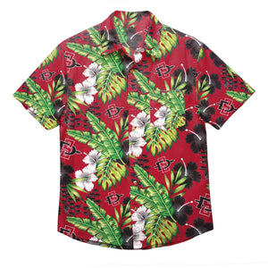 San Diego State Aztecs Mens Floral Button Up Shirt