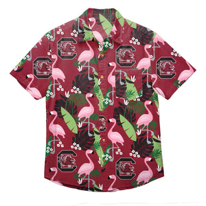 South Carolina Gamecocks NCAA Mens Floral Button Up Shirt