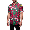 Stanford Cardinal NCAA Mens Floral Button Up Shirt