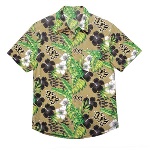 UCF Knights NCAA Mens Floral Button Up Shirt