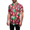 Washington State Cougars NCAA Mens Floral Button Up Shirt