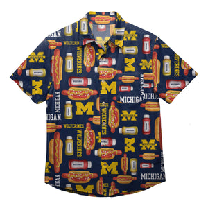 Michigan Wolverines NCAA Mens Grill Pro Button Up Shirt