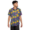 LSU Tigers NCAA Mens Hibiscus Button Up Shirt